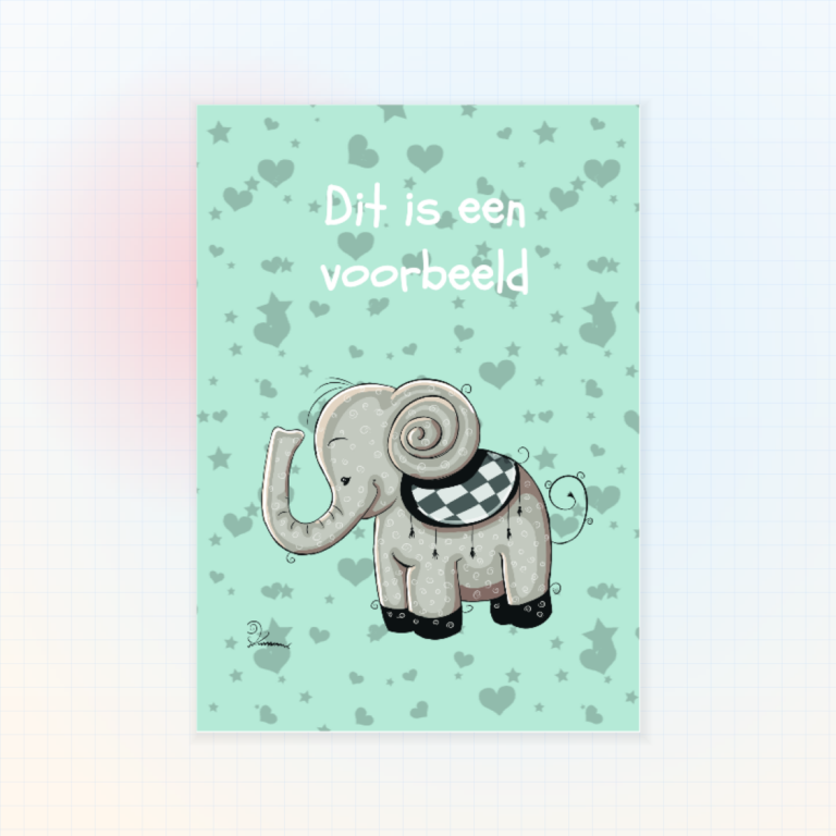 Geboortesticker Olifant
