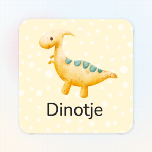 Geboortesticker Dinotje
