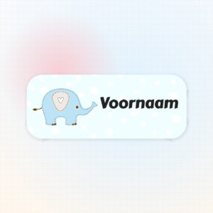 Geboortesticker Olifantje