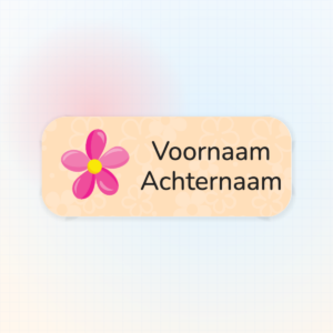 Geboortesticker Bloem