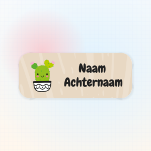 Geboortesticker Cactus